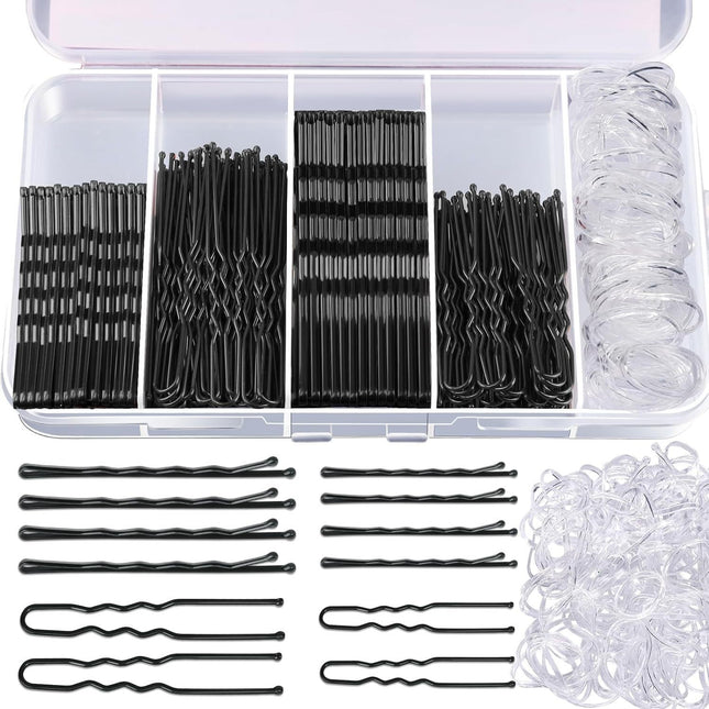 Cross-Border 300-Piece Set Brown Hair U-Shaped Clip Box Metal Hair Clip Set Amazon Bestseller