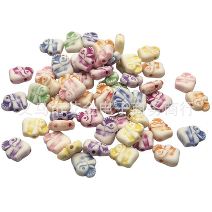 Plastic Washed Marine Series Shell Starfish Small Fish Kids Toy Beaded Bracelet Necklace Beaded Accessories Wholesale