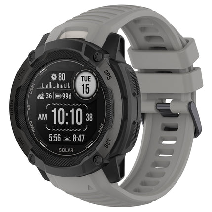 For Jiaming Instinct 2X Silicone Strap Garmin Instinct 2X Stainless Steel Buckle Wristband Official