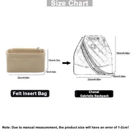 Felt liner bag is suitable for Gabrielle bag support lining storage bag ultra light bag easy to carry