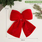 (red, large) gold velvet bow