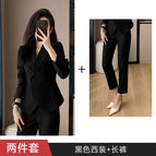 2-piece set [black suit pants]] / S