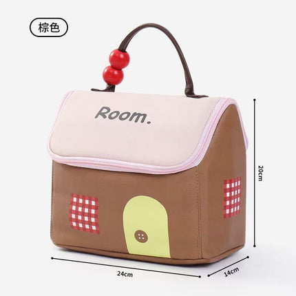 Cosmetic Bag Large Capacity Cute House Bag Portable Toiletry Bag Travel Storage Business Travel Makeup Storage Bag