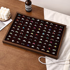 Walnut inner burgundy hundred ring plate