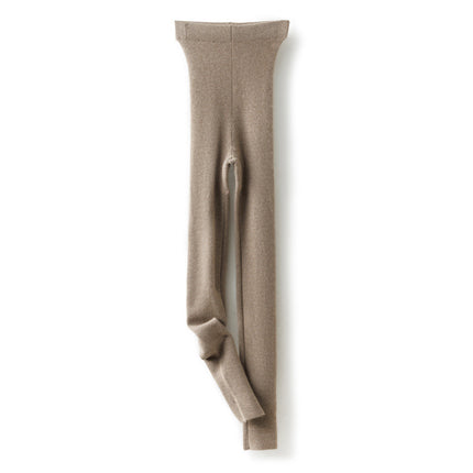 Cashmere leggings women's 100% pure cashmere autumn and winter New worsted thin stretch warm pants knitted leggings