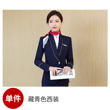 Hotel Attendant Work Clothes Front Desk Cashier Property Beauty Reception Tooling Business Suit Women's Suit Formal Suit