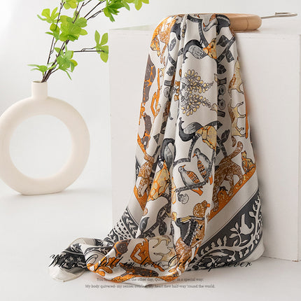 86cm Silk Scarf Mulberry Silk Scarf Square Scarf Summer High-End Scarf Wedding Souvenir for Mom