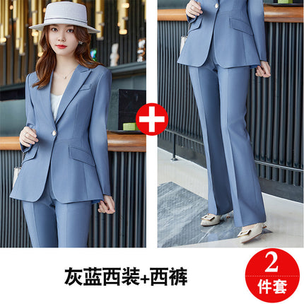 Suit suit women's fashion high sense spring and autumn business wear work clothes temperament goddess fan slimming small suit jacket