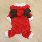 Four-legged red elk flannel / XS back length 20cm