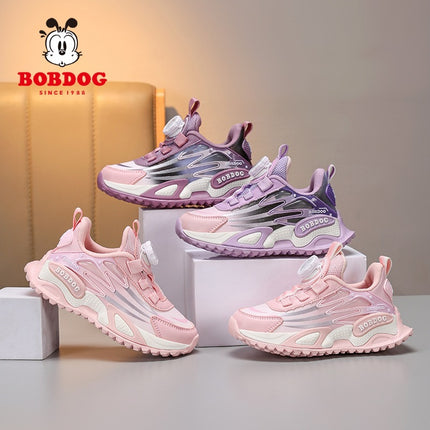 Babudou Girls' Shoes Fashionable Princess Versatile 2026 Spring and Autumn New Leather Waterproof Mesh Breathable Sneakers