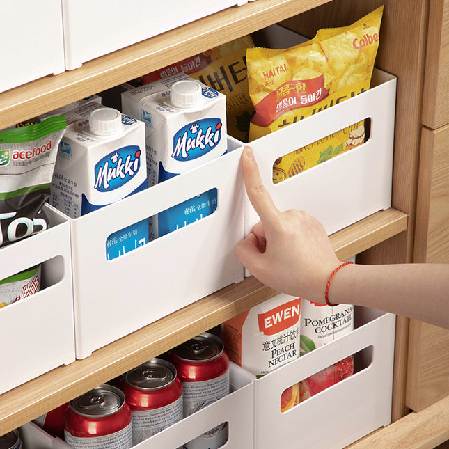 Multifunctional Household Kitchen Cabinet Storage Box Sundries Snack Storage Box Right Angle Storage Basket Cosmetics Storage Box