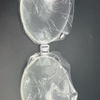 Thin double silicone bra [transparent color] / A
