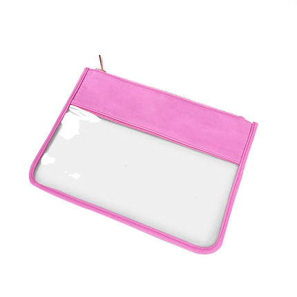 Simple PVC Transparent Shrunken Bag Waterproof Cosmetic Bag Beach Waterproof Mobile Phone Bag S/M Large Capacity Breathable Cosmetic Bag