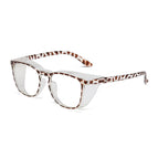 Leopard print anti-fog and anti-blue light