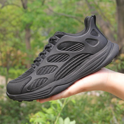 Commuting Sports Running Shoes, Shock-Absorbing Round-Toe Running and Hiking Shoes, Ultra-Light Soft-Soled Work Shoes, Breathable and Shock-Absorbing