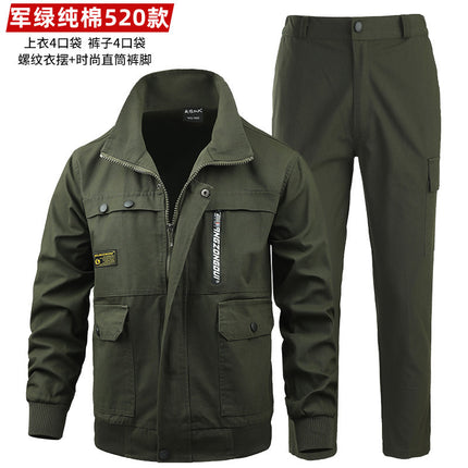 Work clothes suit men's autumn and winter welder welding camouflage clothing anti-scald wear-resistant workshop electric clothing work uniform order