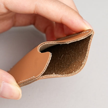 Full Top Layer Cowhide Card Holder Men's and Women's Mini Genuine Leather Card Holder Lightweight Soft Leather Credit Card Card Holder Protective Cover