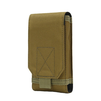 EDC mobile phone bag multi-functional camouflage waist bag 6 inch large screen mobile phone case outdoor tactical mobile phone hanging bag waist bag