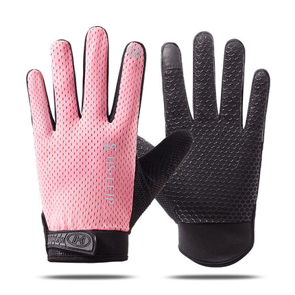 Cross-border Thin Half-finger Gloves Men's and Women's Riding Non-slip Quick-drying Sports Fitness Breathable Bicycle Gloves A01W