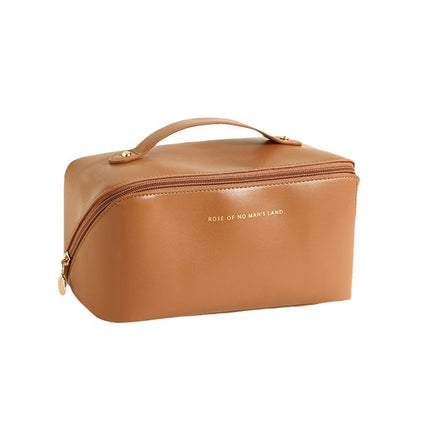 Cross-Border New Hanging Toiletry Bag Portable Business Men's Travel Toiletries Cosmetics Bag Pu Waterproof Makeup
