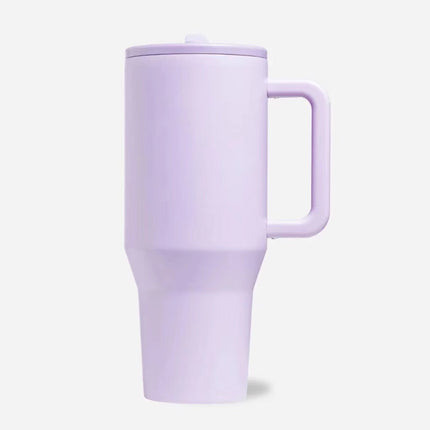 Cross-Border Amazon Best-Selling 40oz Big Mac Double-Layer Straw Mouth Car Cup Large Capacity Car Handle Ice Cup