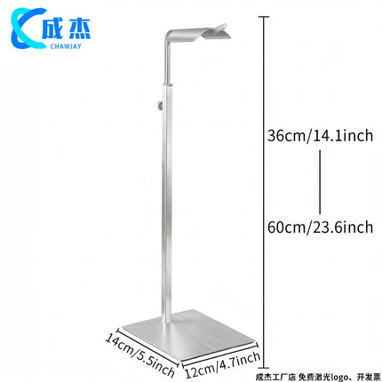 Cross-border Source Stainless Steel Display Hanging Bag Display Rack Women's Bag Rack Support Bag Rack Floor Adjustable Bag Rack
