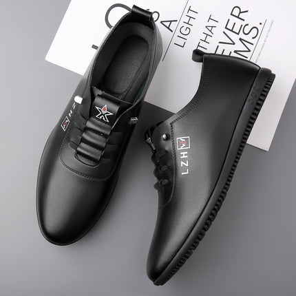 Summer Slip-on Breathable White Shoes Men's All-match Casual Soft Bottom Driving Shoes Lightweight Bean Shoes Soft Top Men's Shoes