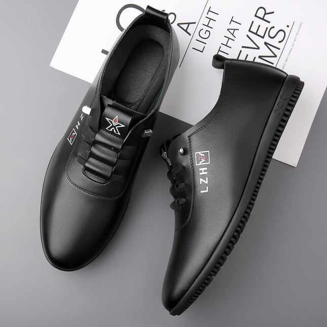 Summer Slip-on Breathable White Shoes Men's All-match Casual Soft Bottom Driving Shoes Lightweight Bean Shoes Soft Top Men's Shoes