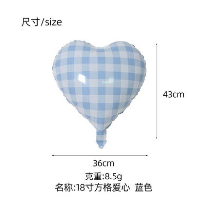 2026 New Year's Eve 18inch Aluminum Foil Heart Balloons Floating Set - Peace, Joy, Happy Birthday Theme