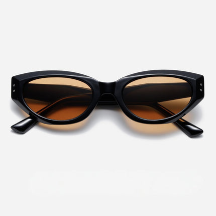 2025 New Style Functional Wind-style Cateye Sunglasses Women's Trendy Square-round Face Slimming High-grade Socialite Internet Celebrity Sunglasses