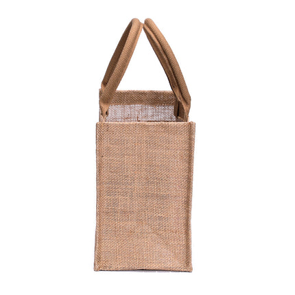 New Handheld Open Storage Bag Jute Women's Tote Bag