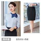 Women-Blue Shirt Dress / S
