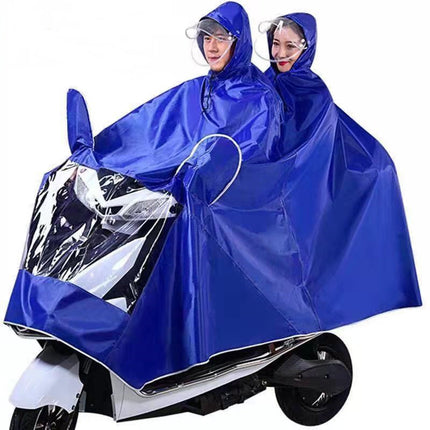 Raincoat Electric Battery Motorcycle Men's and Women's Thickened Double Super Large Long Full Body Rainstorm Protection Poncho Foot Covering