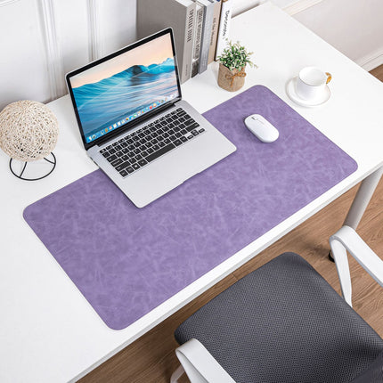 Skin-feeling Crazy Horse Leather Table Mat Leather Pattern Mouse Pad Custom Oversized Office Computer Mat Leather Learning Desk Mat