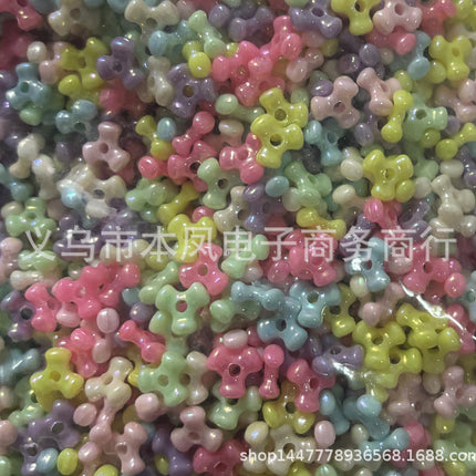 Acrylic light color plated AB colorful diy children beaded material candy AB colorful beads jewelry accessories