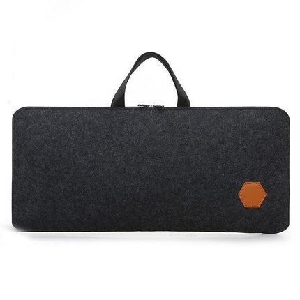 New Felt Computer Keyboard Portable Storage Bag E-sports Equipment Mechanical Keyboard Bag Dust-proof Drop-proof Protective Cover