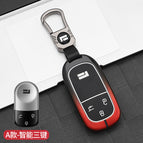 A [metal buckle] black and red