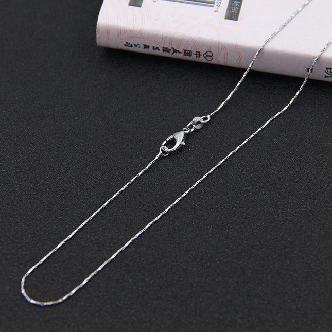 silver necklace wholesale non-fading ladies clavosin chain Joker simple pendant chain with chain niche jewelry