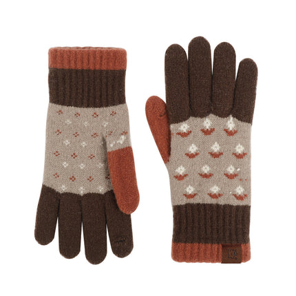 Men's and women's cycling winter warm touch screen windproof cold thickened fleece-lined wool autumn and winter Korean gloves wholesale custom