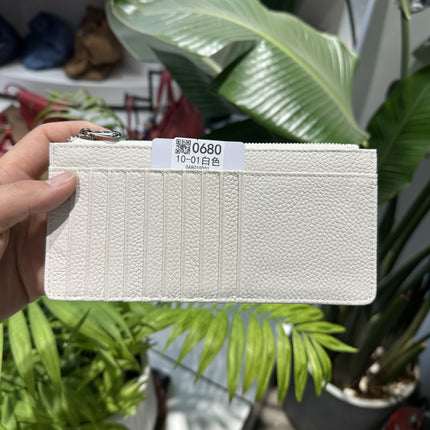 Women's Genuine Leather Fashion Long Zipper Mobile Phone Wallet High-grade Cowhide Men's Large Capacity Card Bag Two-in-One in stock