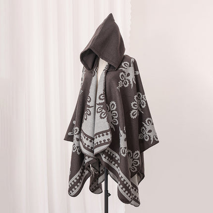 Ethnic Style Shawl Cape for Women, Suitable for Outdoor Wear, Yunnan Lijiang Xinjiang Xizang Travel Photography, Stylish Scarf for Women