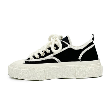 Women's Shoes 2026 New Niche Style Unisex Casual Skate Shoes Couple Style Trendy Canvas Shoes Large Size Women's Shoes Cross-Border