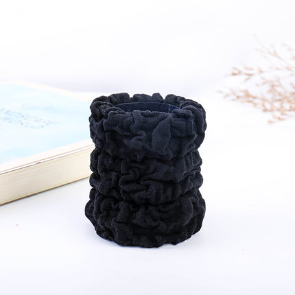 Seamless black hair ring towel ring ladies hair rope base base rubber band leather sleeve children's hair accessories manufacturers direct supply