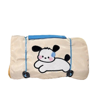 Cute Embroidered Puppy Cosmetic Bag Detachable Four-In-One Storage Bag Large Capacity Portable Travel Toiletry Bag