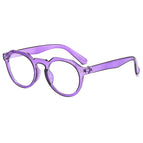 Transparent purple frame white flat / No specifications