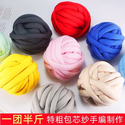Icelandic Yarn Ball Hand-Knitted Blanket Cushion Cat Bed Pillow Fence Yarn Ball Fine-Spun Plush