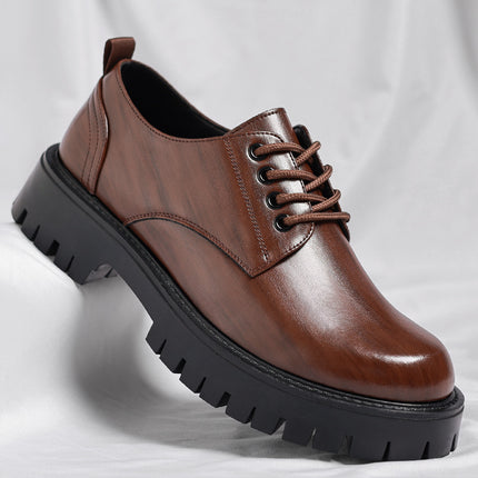 Men's dress big head business shoes youth casual leather shoes dress men's shoes fashion shoes British style men's a generation of hair