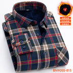 Bn9055-813winterfleece-linedheattechshirtmen's shirt / 39
