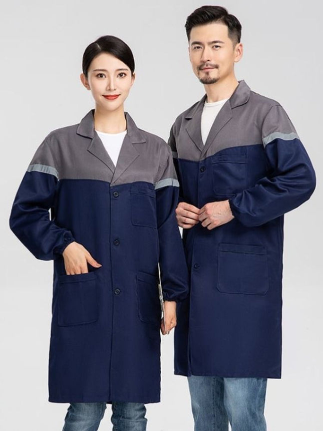 gown men's overalls women's work protection clothing wear-resistant overalls for work long factory workshop apron sleeves for work