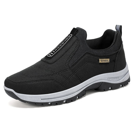 Men's Shoes 2026 Summer New Model Cross-Border Direct Shipping Solid Color Versatile Casual Shoes Hiking Shoes Soft Sole Korean Style Casual Walking Shoes